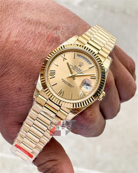 rolex day-date 40 con diamantes|rolex day date 40 yellow gold.